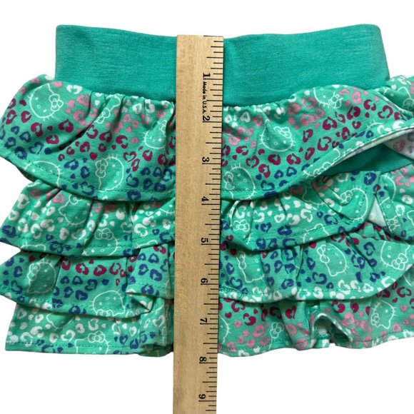 Hello Kitty Skort Baby Girl 6-9 Month Tiered Ruffle Skirt Shorts Pull On Sanrio - Picture 8 of 10